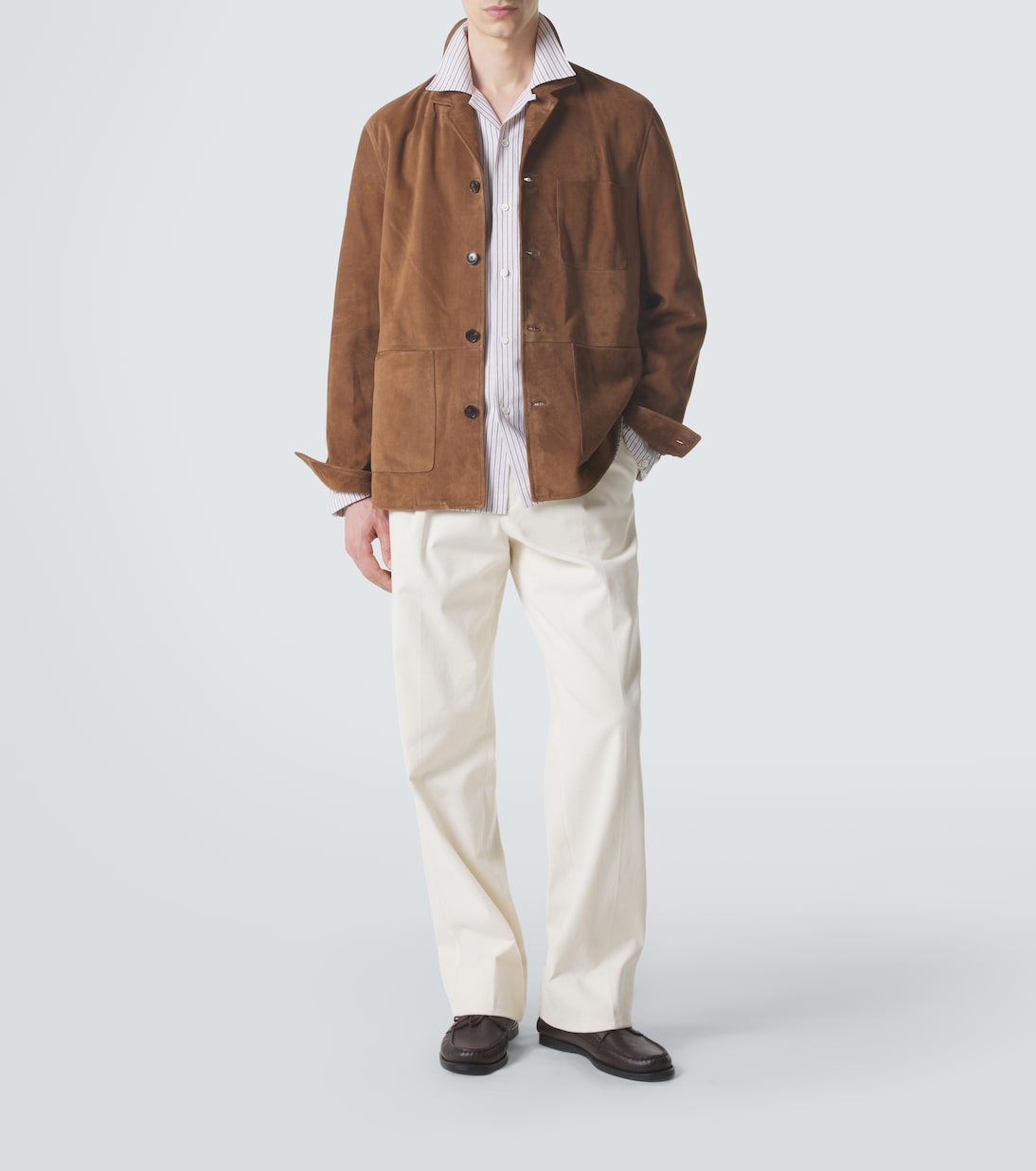 Giacca camicia Santiago in suede | Umit Benan