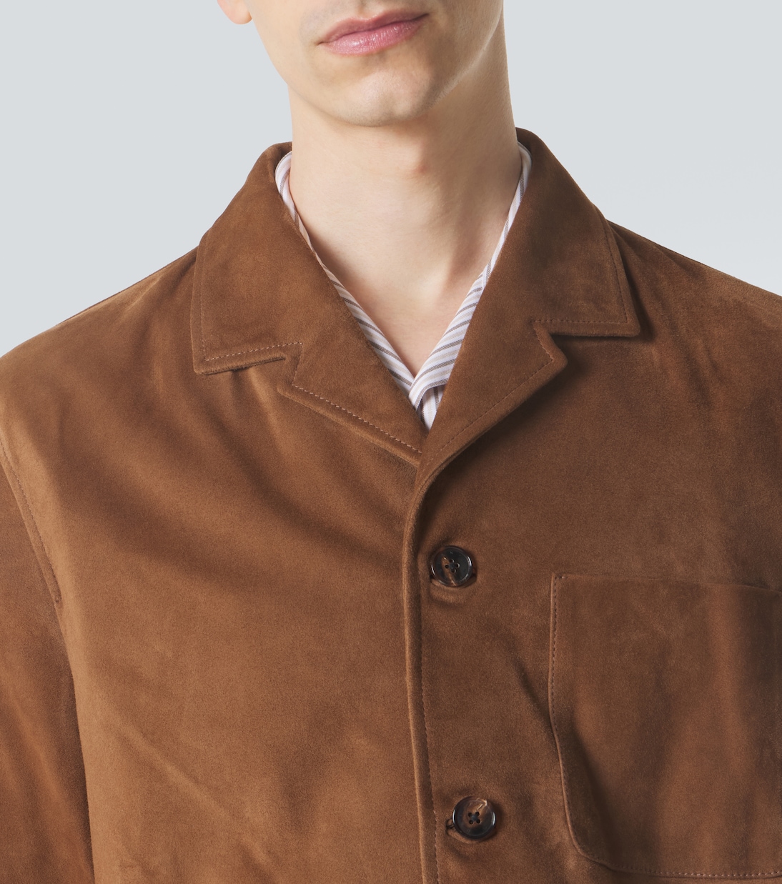 Giacca camicia Santiago in suede | Umit Benan
