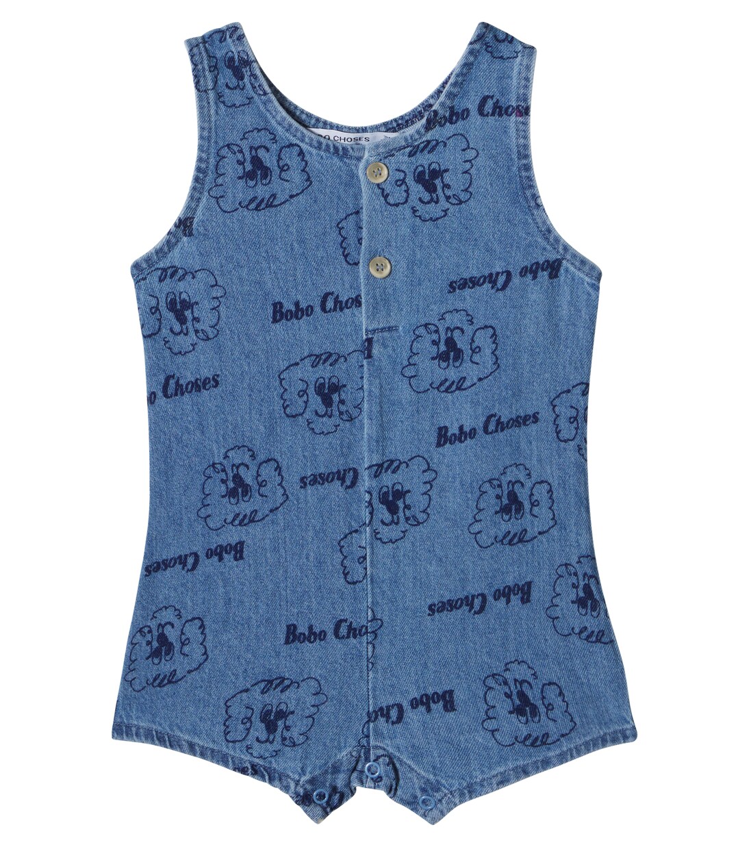 Baby Pickles The Dog denim playsuit | Bobo Choses
