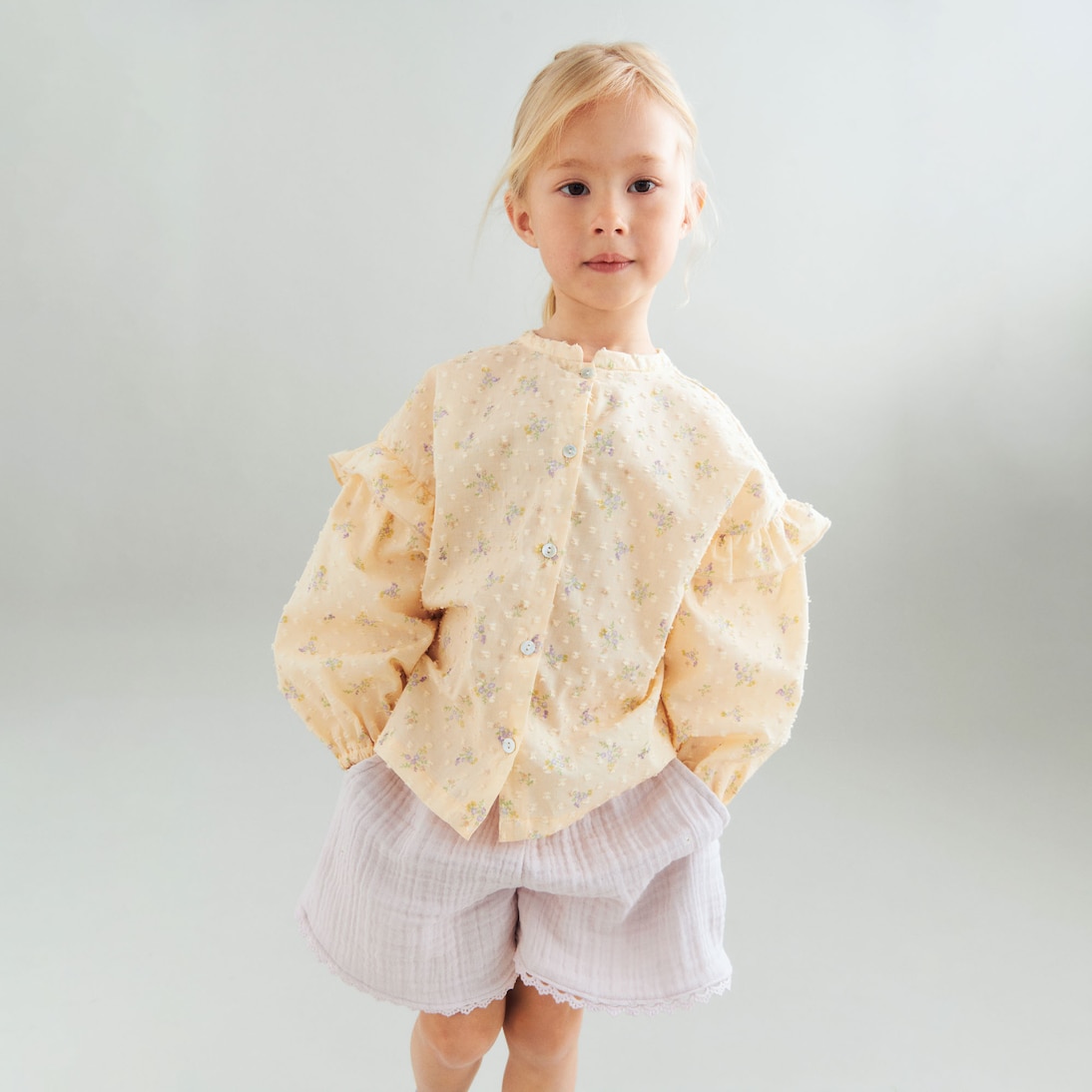 Bedruckte Bluse Gerda aus Baumwolle | Wheat