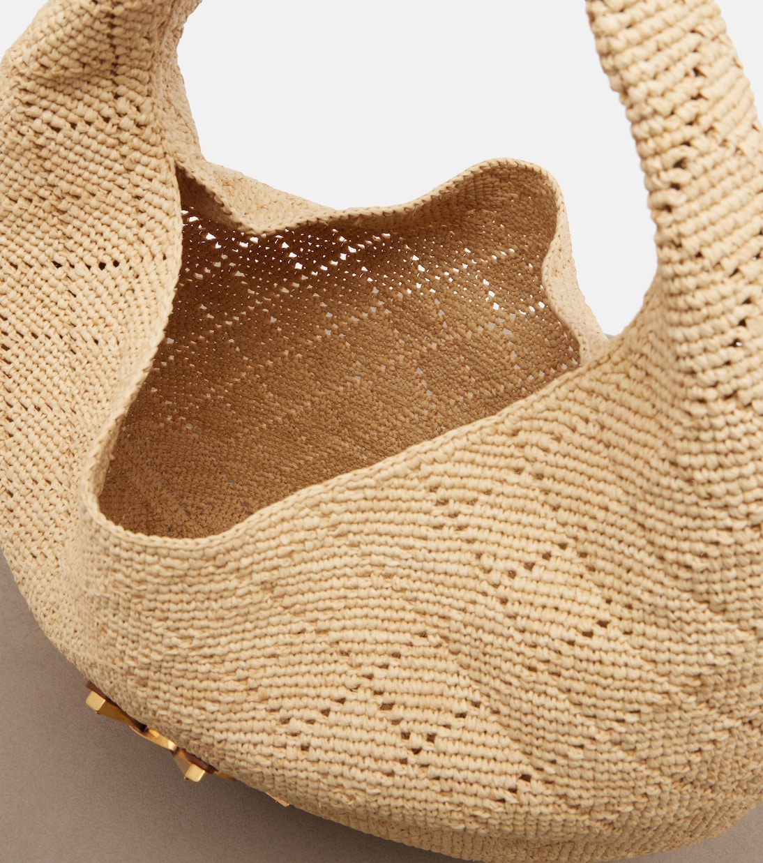 Bolso al hombro Icare de rafia | Saint Laurent