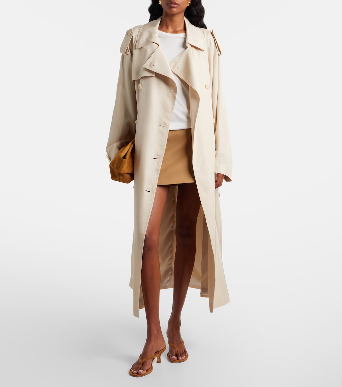 Hera cotton twill miniskirt | The Frankie Shop