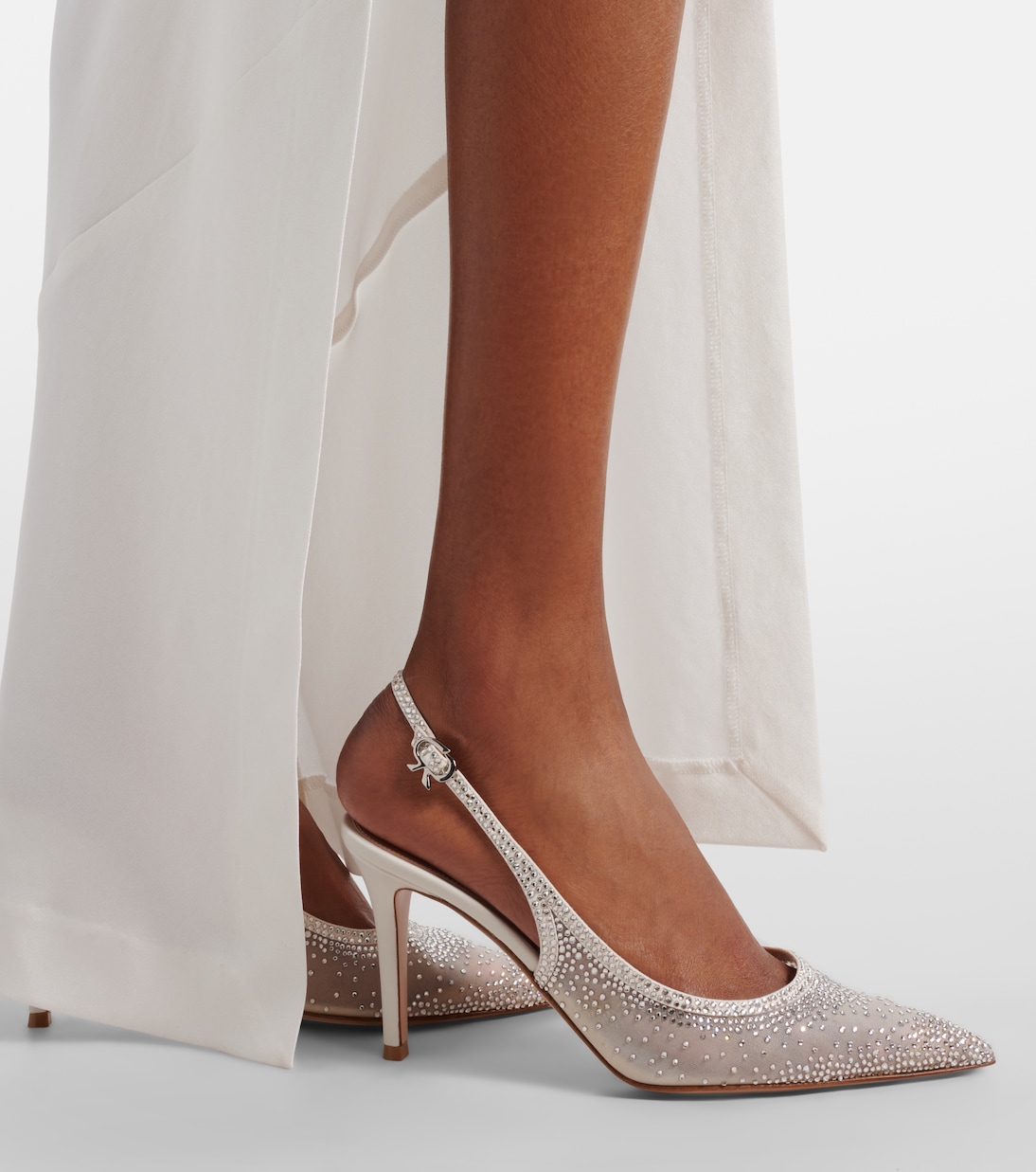 Regina embellished leather slingback pumps | Gianvito Rossi