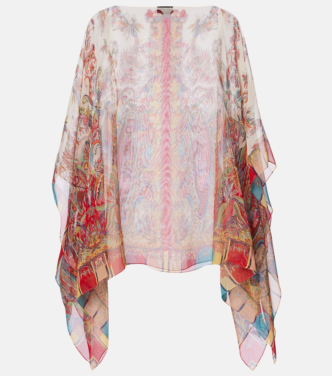 Bedruckte Poncho aus Seide | Etro