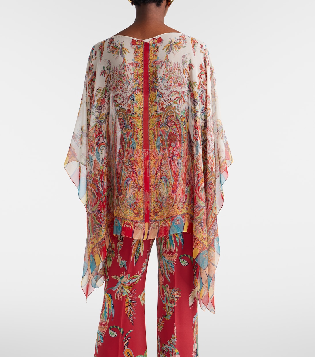Bedruckte Poncho aus Seide | Etro