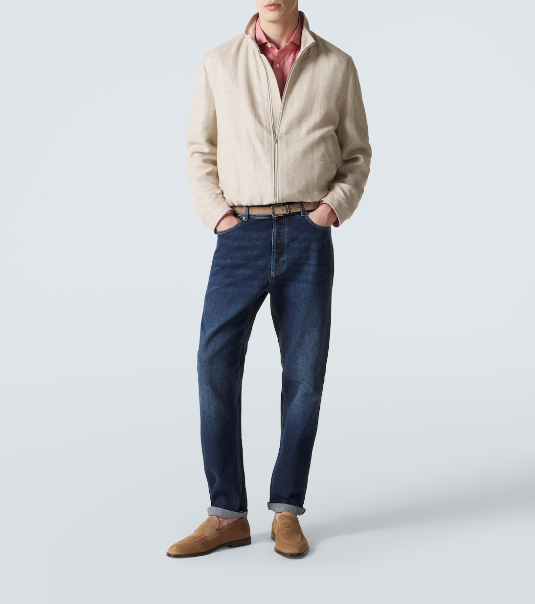 Loafers aus Veloursleder | Brunello Cucinelli