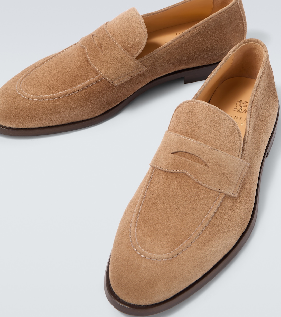 Loafers aus Veloursleder | Brunello Cucinelli