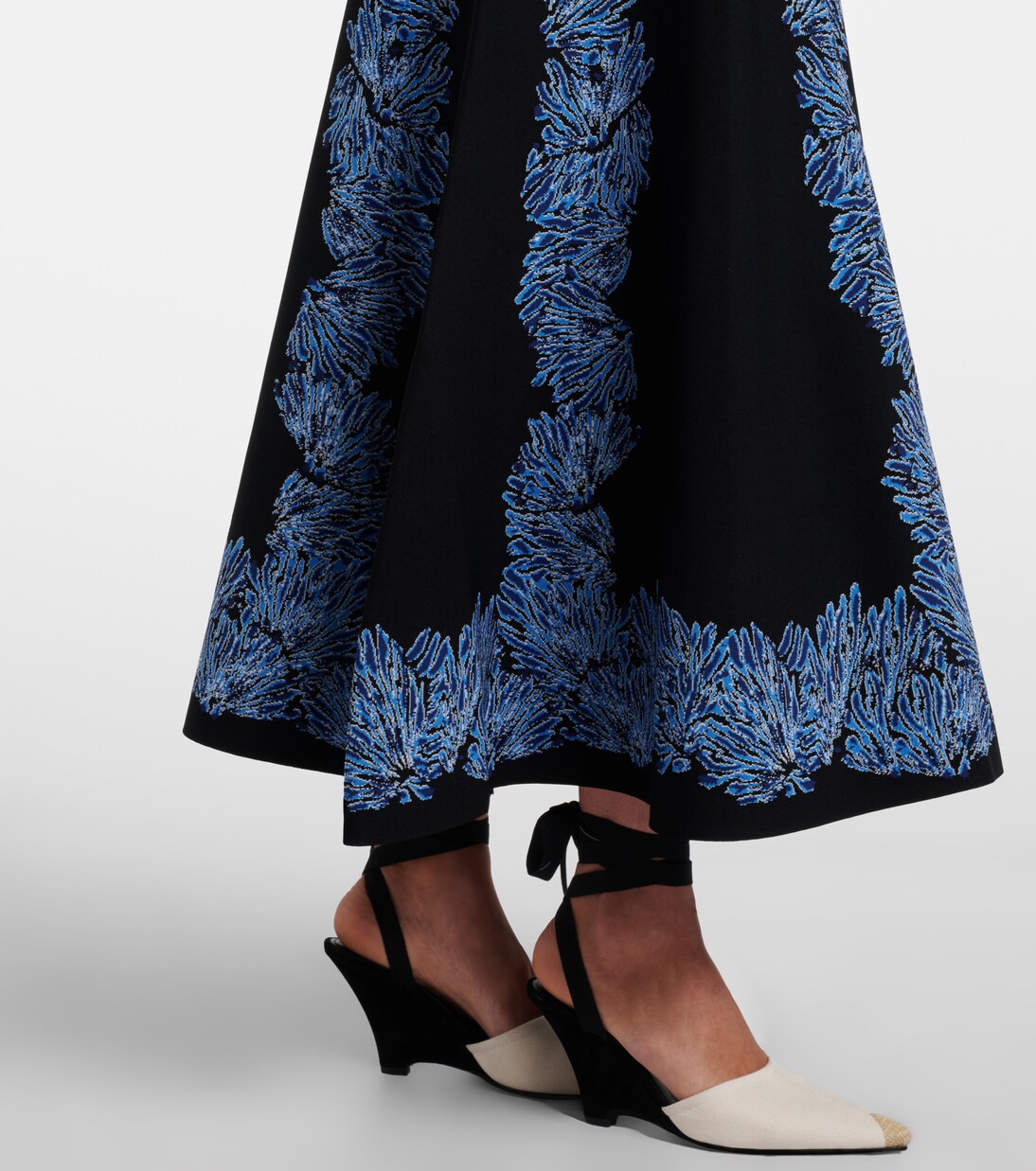 Jupe midi Alessia en maille jacquard | Ulla Johnson