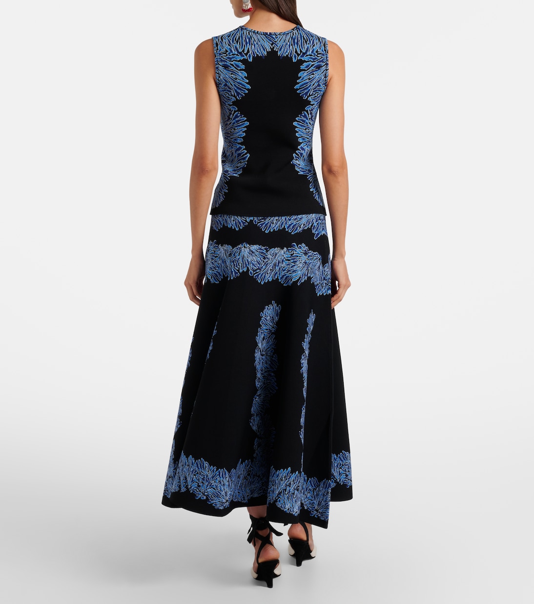 Jupe midi Alessia en maille jacquard | Ulla Johnson