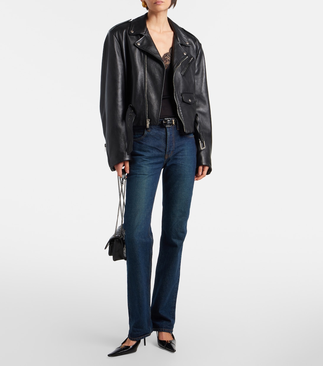 Niki Mini leather shoulder bag | Saint Laurent