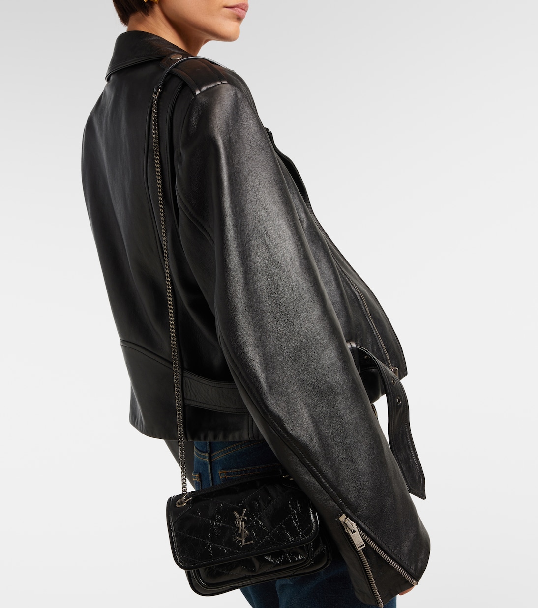 Niki Mini leather shoulder bag | Saint Laurent