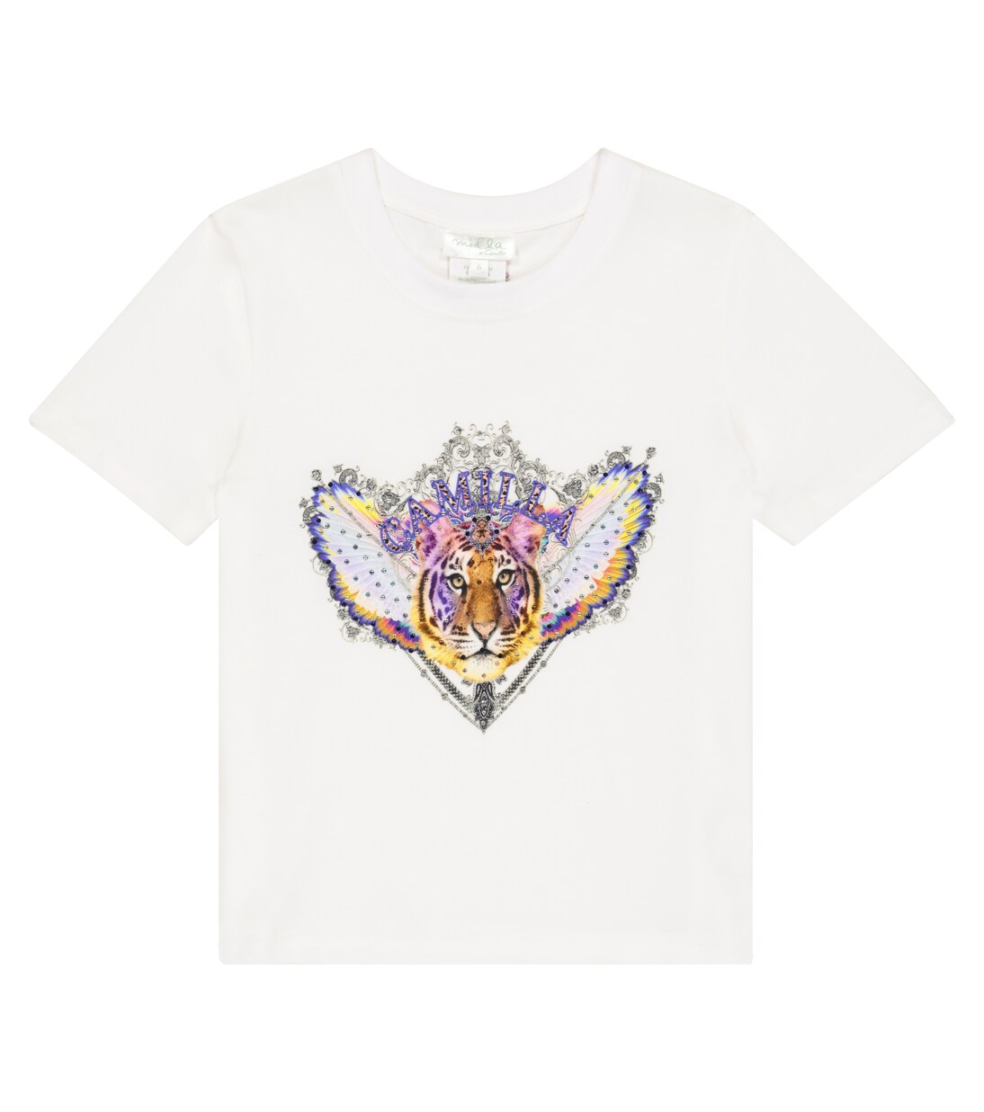 Embellished printed cotton T-shirt | Camilla Kids