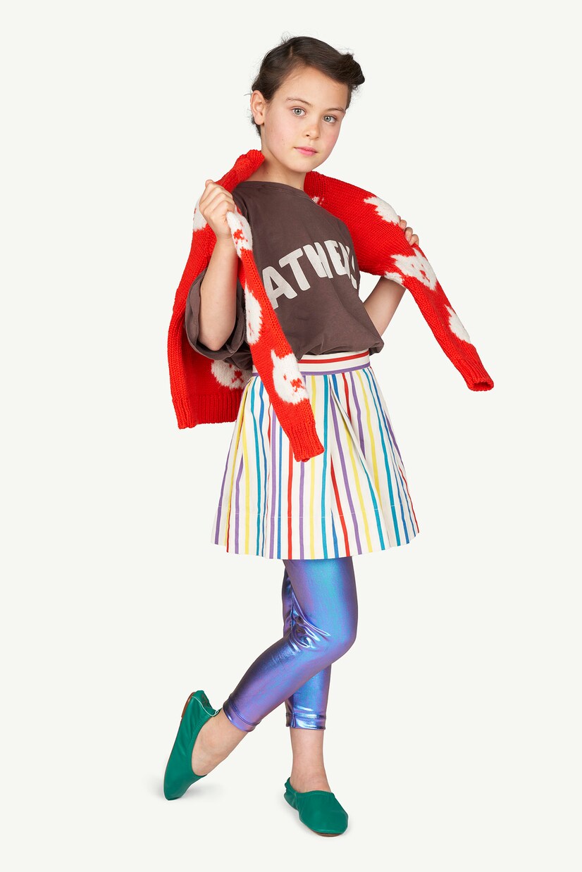 Jupe en coton à rayures | The Animals Observatory