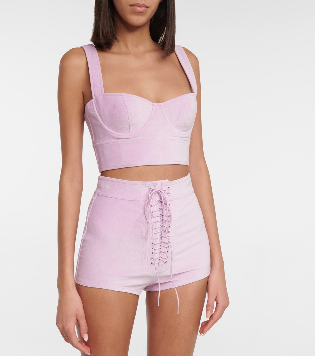 Bustier-Top Cole aus Cord | Alex Perry