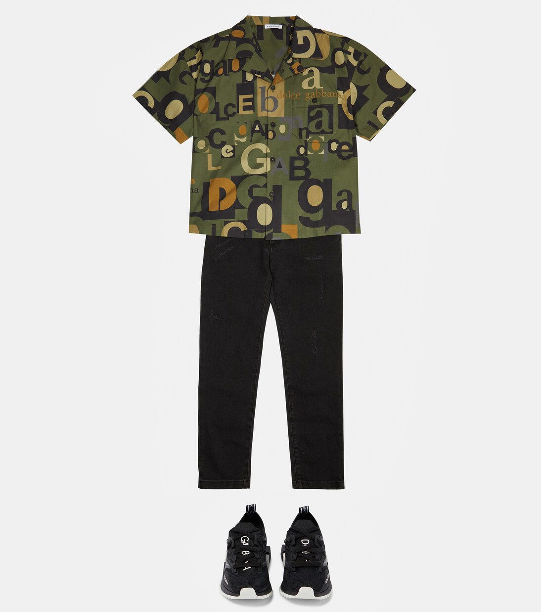 Bedrucktes Hemd aus Baumwolle | Dolce&Gabbana Kids