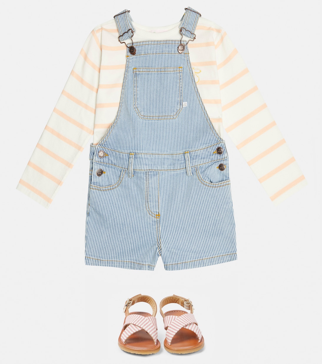 Saga denim overalls | Bonpoint