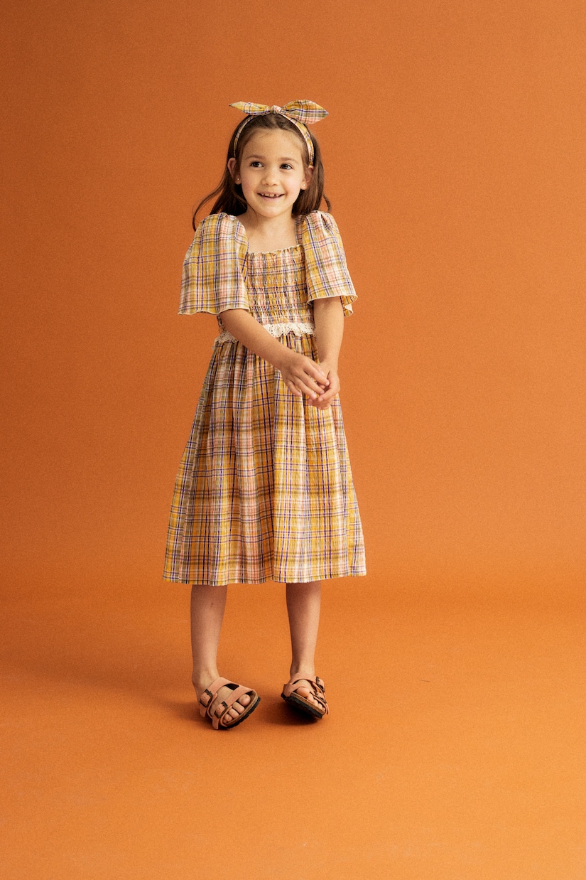 Andrea checked seersucker dress | The New Society