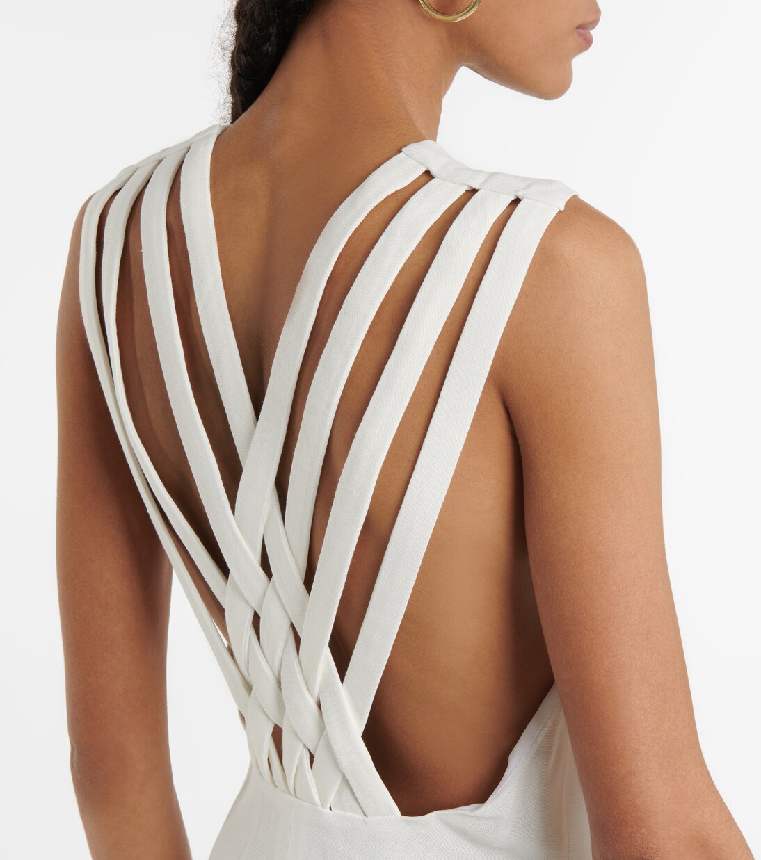 Robe midi Etta en lin mélangé | Khaite