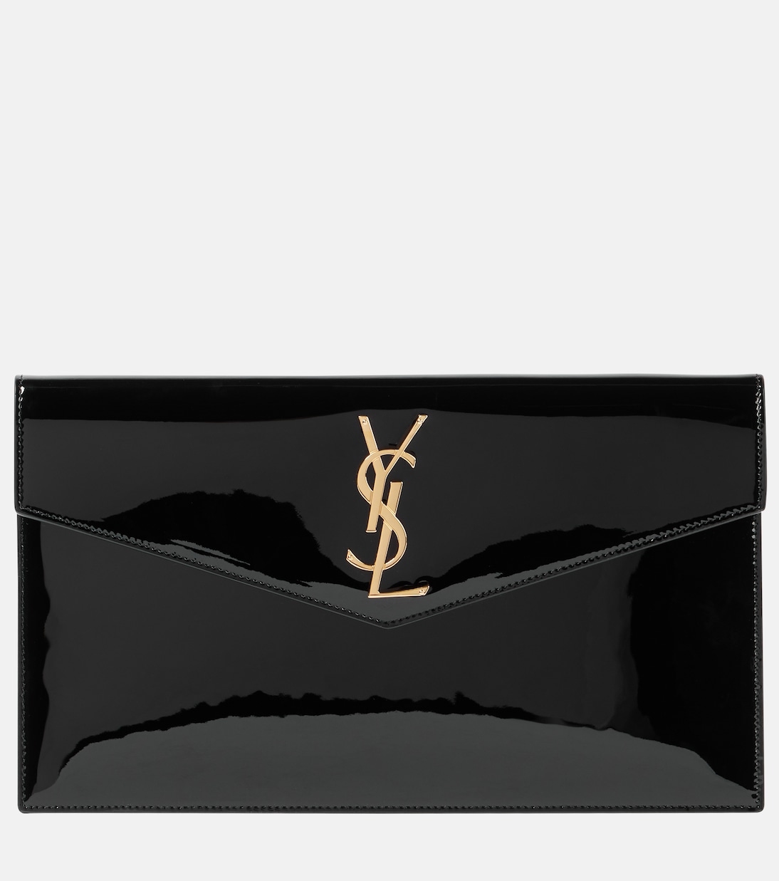 Uptown patent leather clutch | Saint Laurent