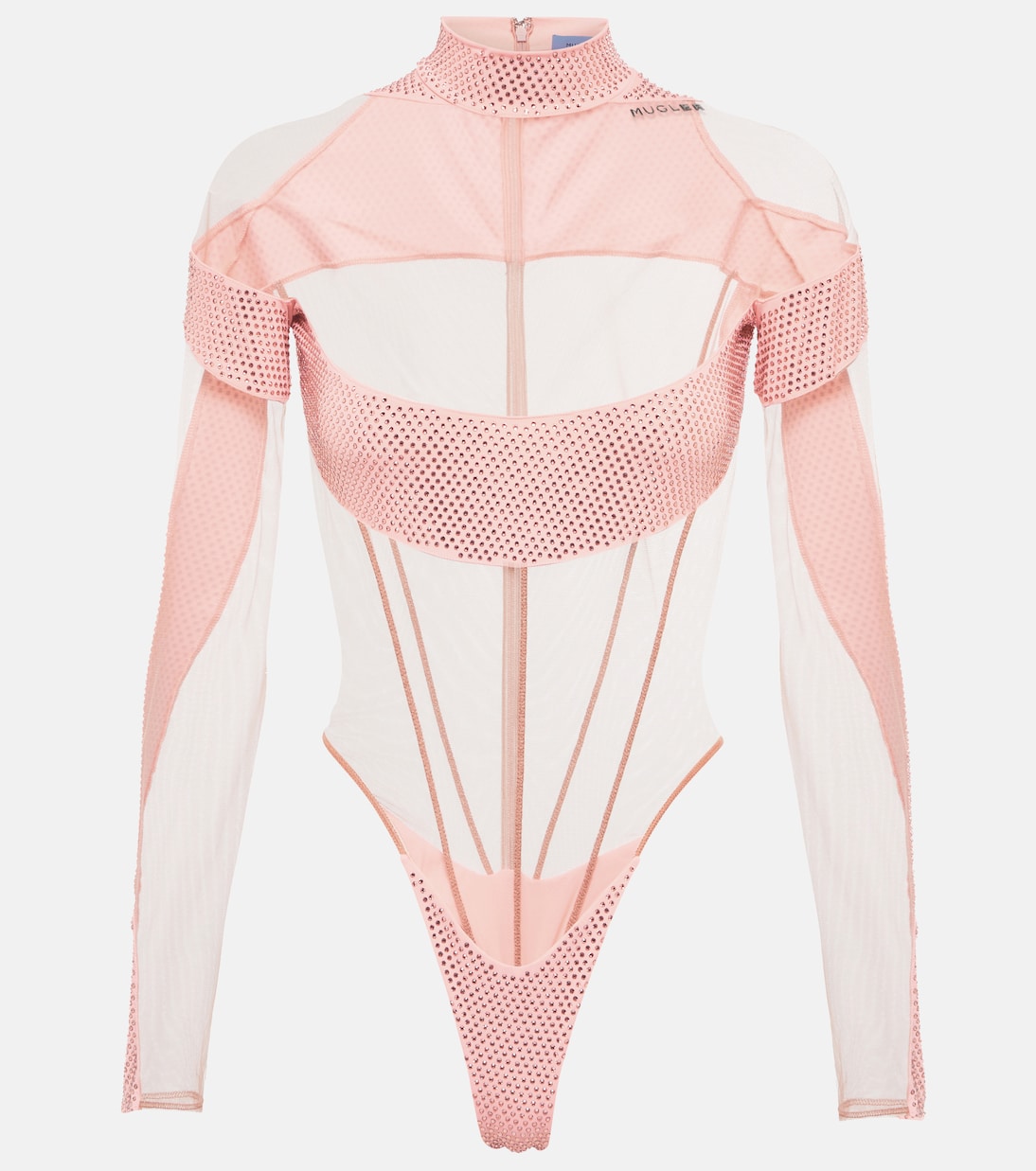 Body aus Mesh und Jersey | Mugler