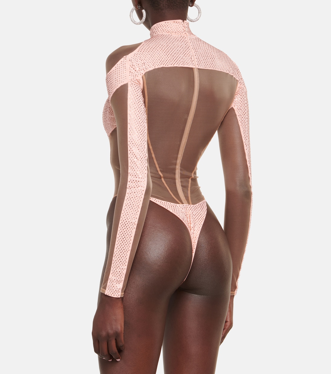Body aus Mesh und Jersey | Mugler
