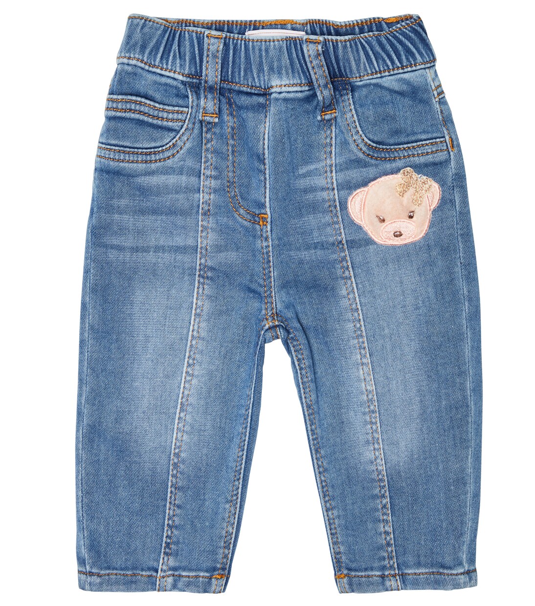 Baby appliquéd jeans | Monnalisa