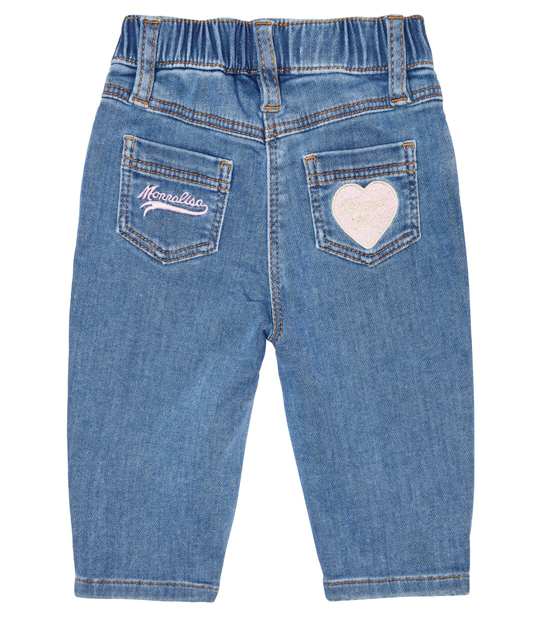 Baby appliquéd jeans | Monnalisa