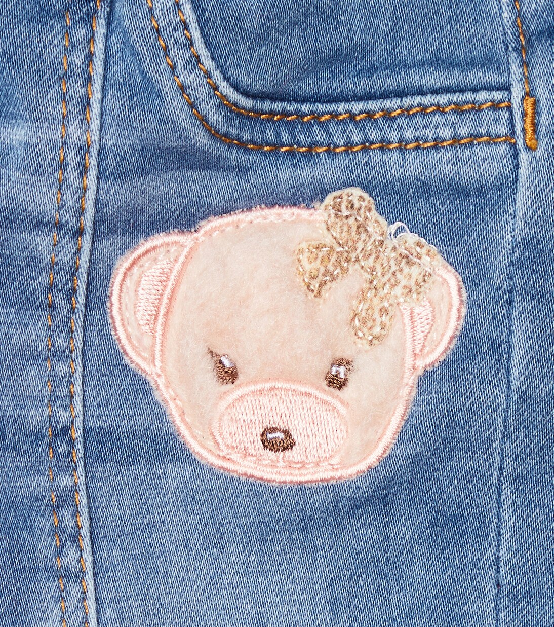 Baby appliquéd jeans | Monnalisa