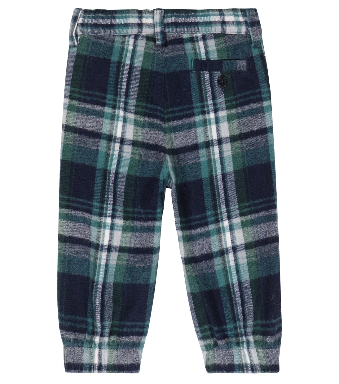 Baby checked cotton flannel pants | Il Gufo