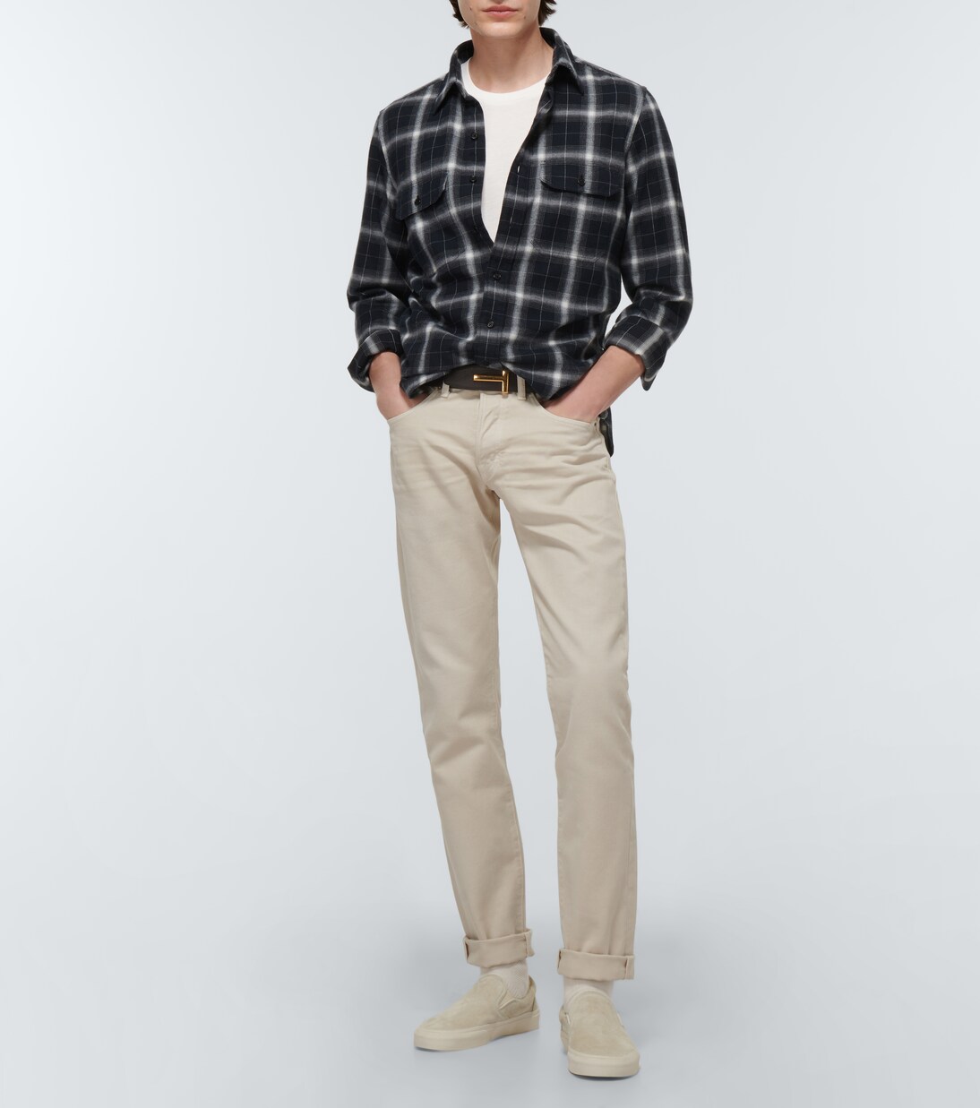 Cotton-blend jersey T-shirt | Tom Ford