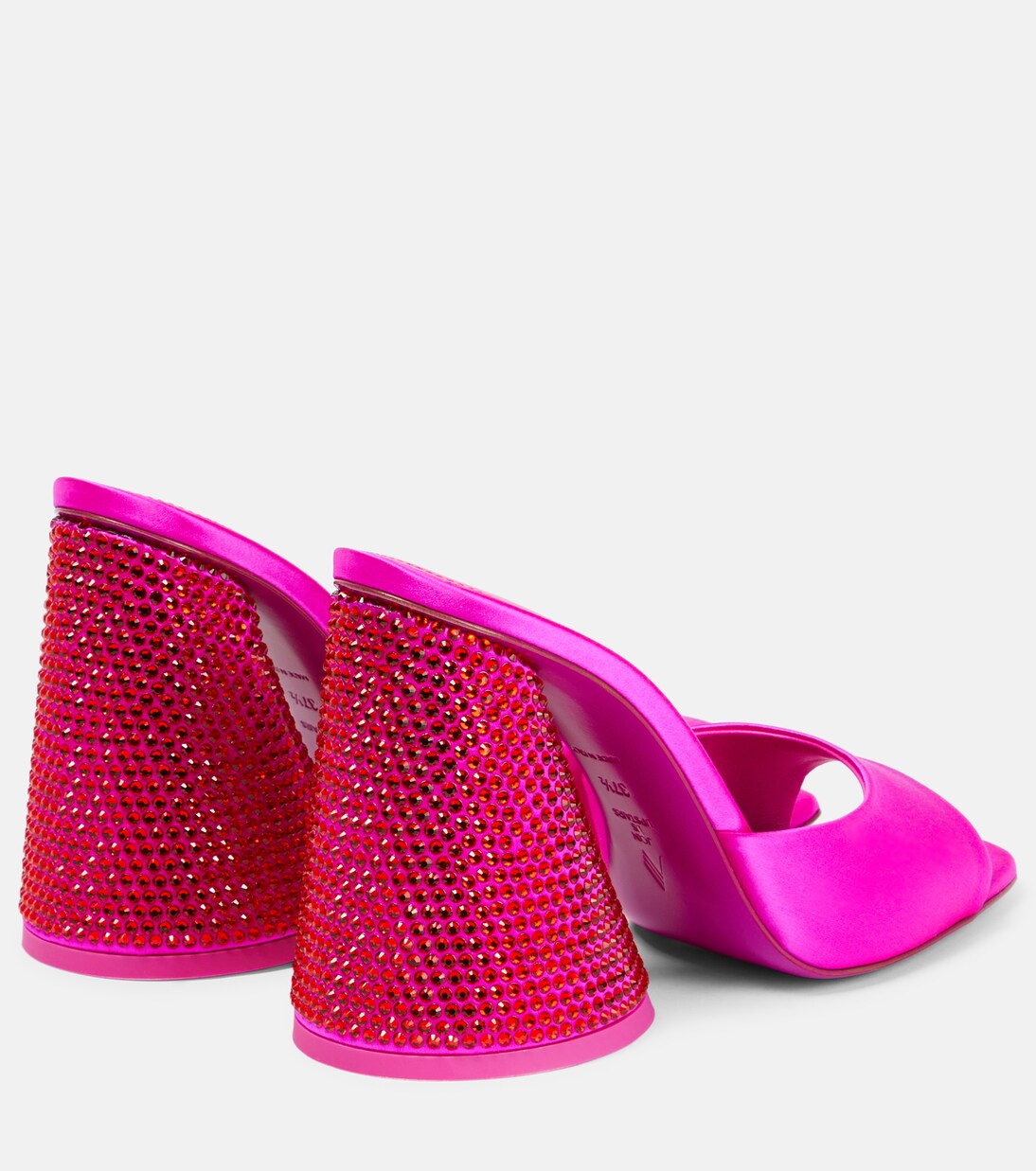 Verzierte Pantoletten Luz aus Satin | The Attico