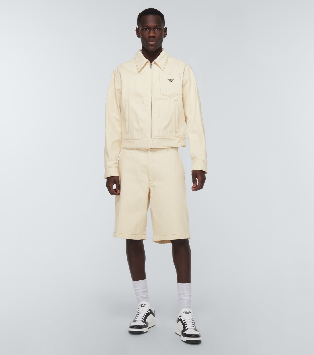 Bermuda-Shorts aus Denim | Prada