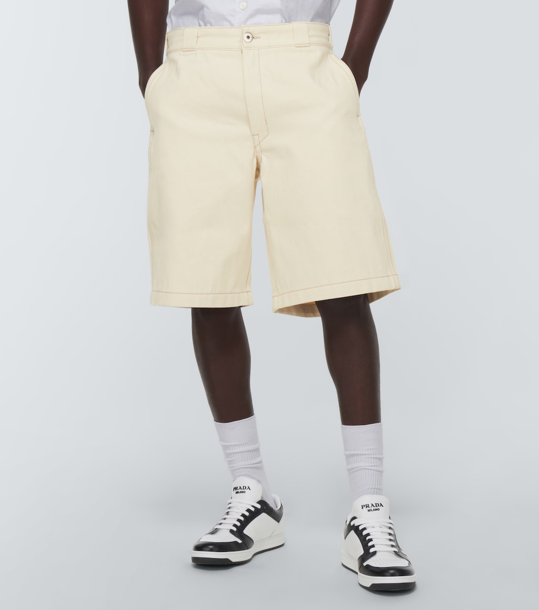 Bermuda-Shorts aus Denim | Prada