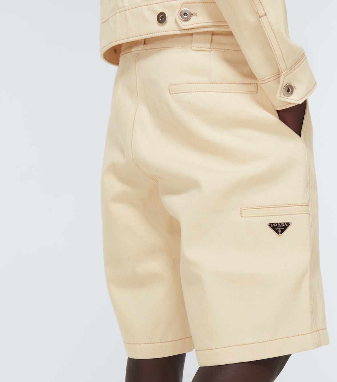 Bermuda-Shorts aus Denim | Prada