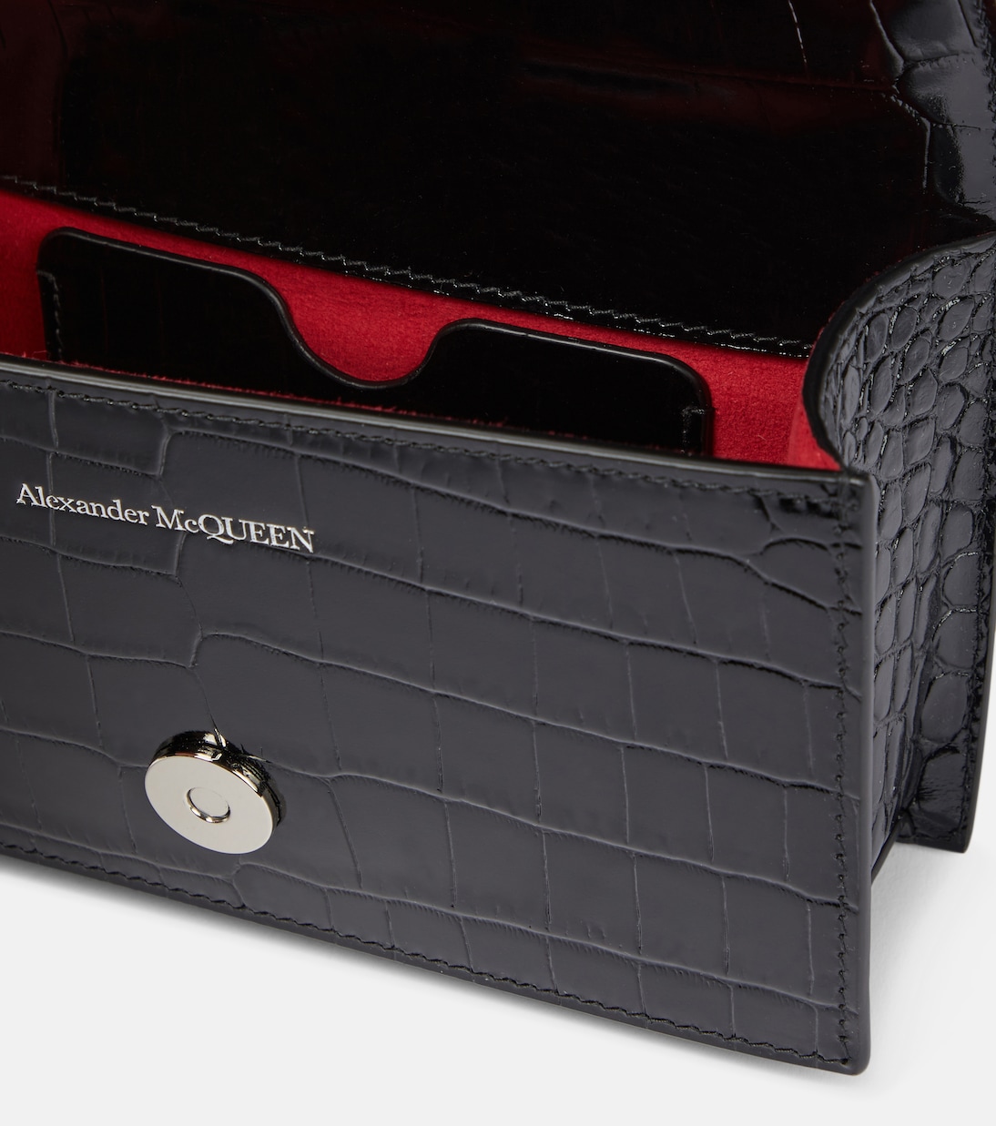 Jewelled Satchel Small leather crossbody bag | McQueen