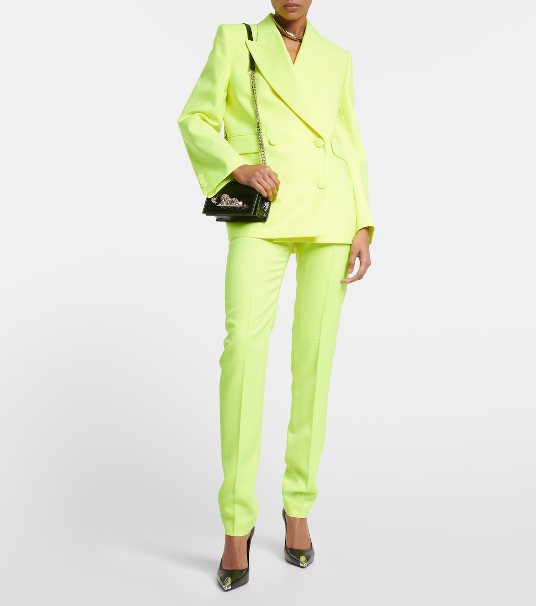 Jewelled Satchel Small leather crossbody bag | McQueen