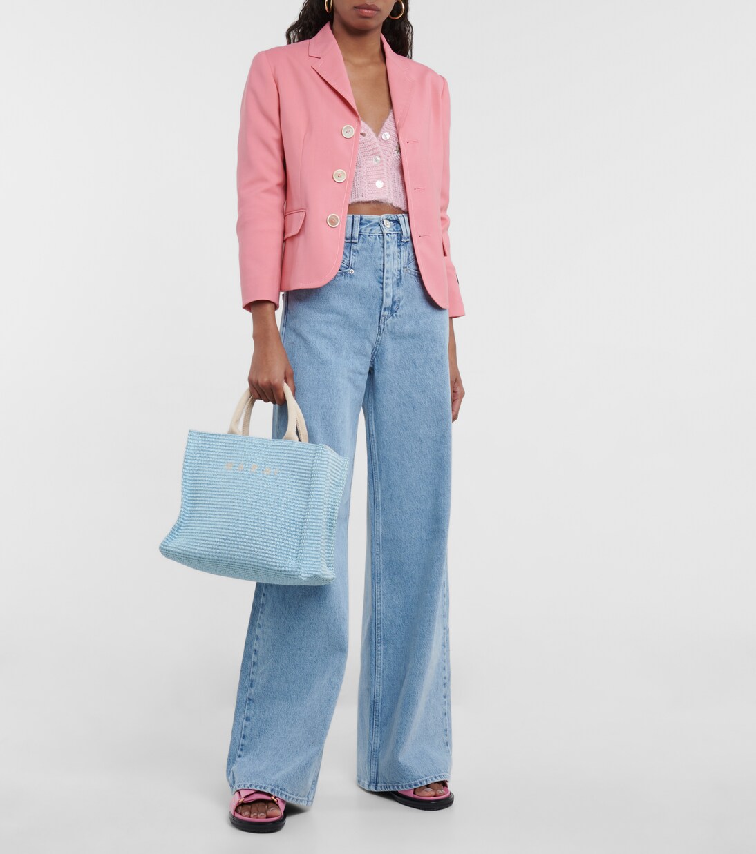 Sandalen Fussbett aus Leder | Marni