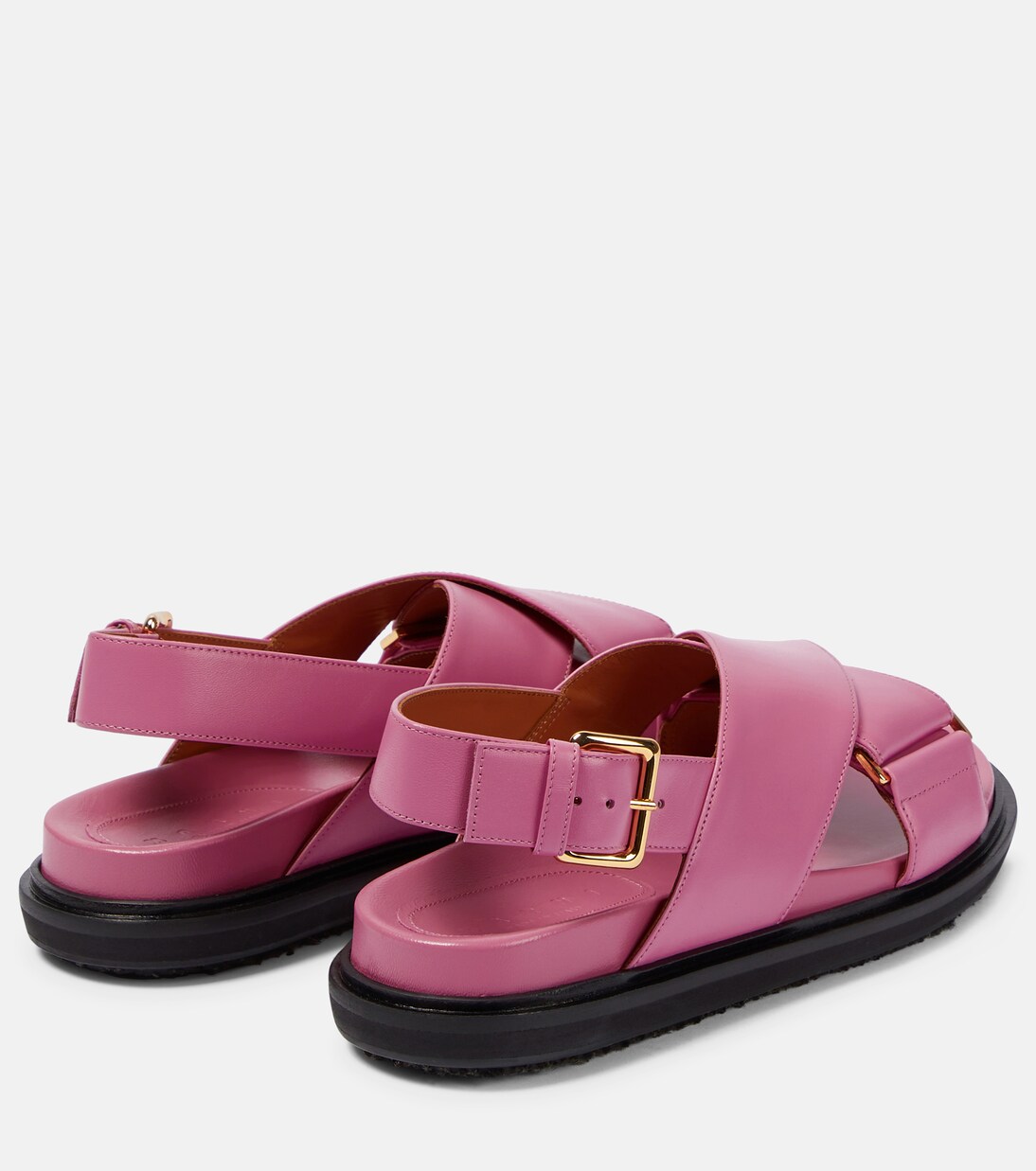 Sandalen Fussbett aus Leder | Marni