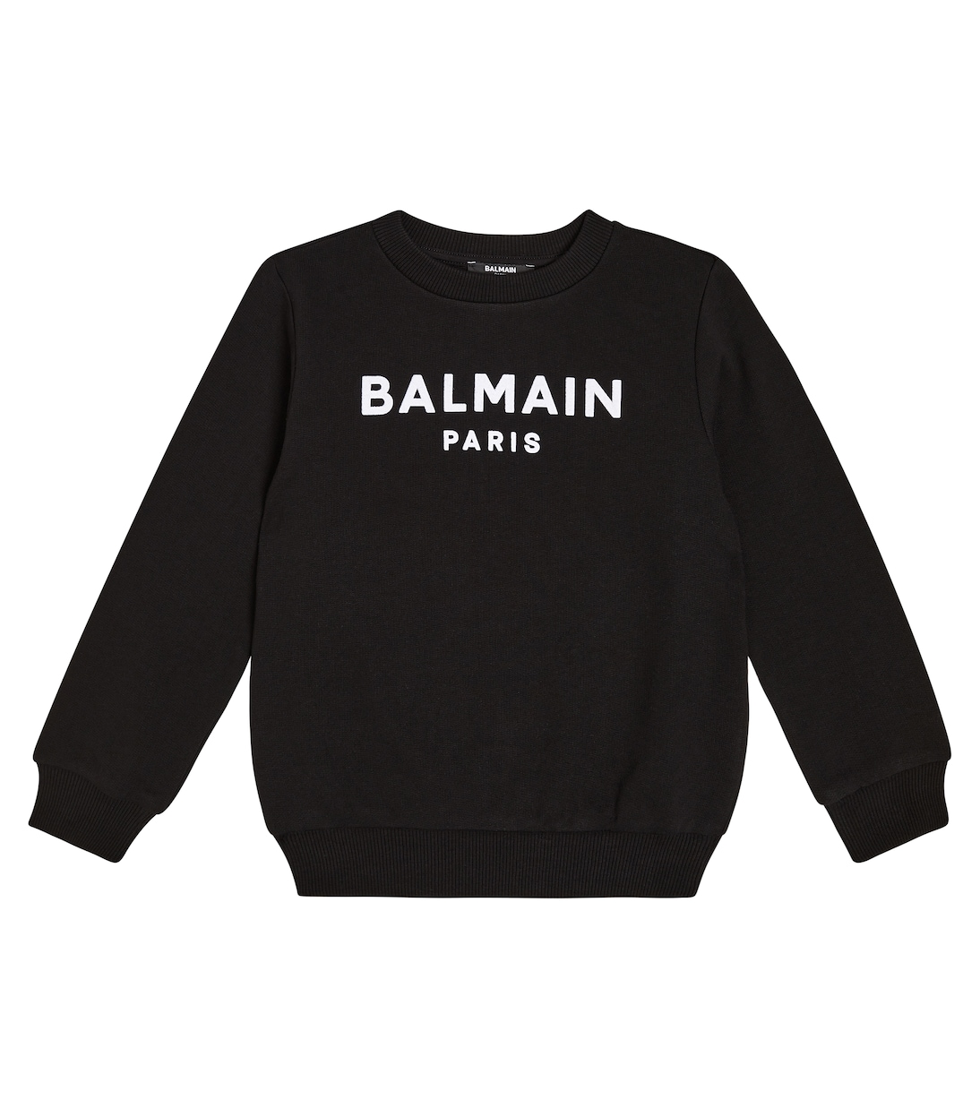 Logo cotton jersey sweatshirt | Balmain Kids