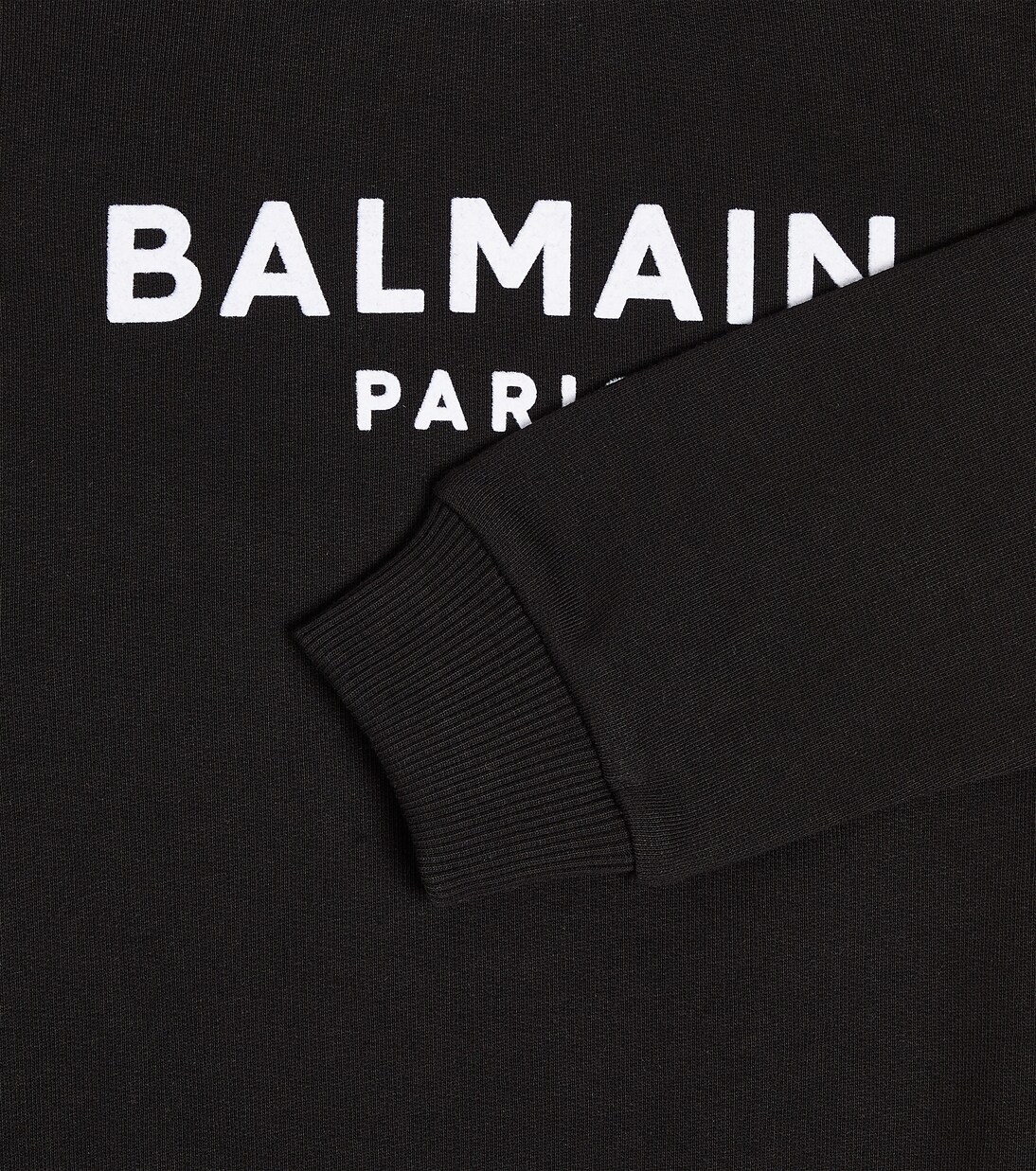 Logo cotton jersey sweatshirt | Balmain Kids