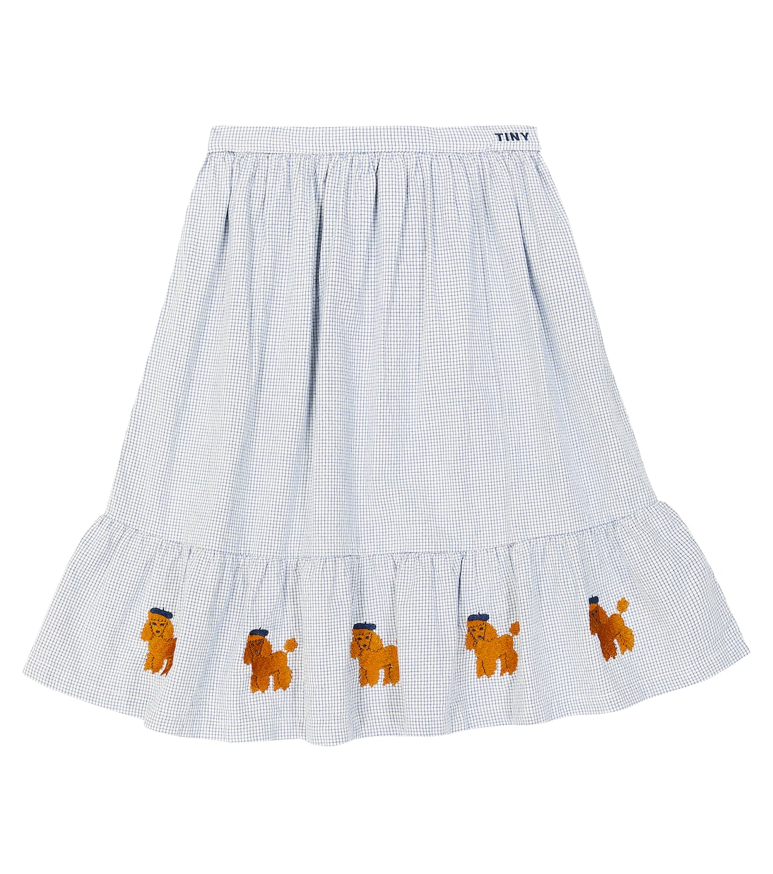 Gonna Tiny Poodle in cotone a quadri | Tinycottons