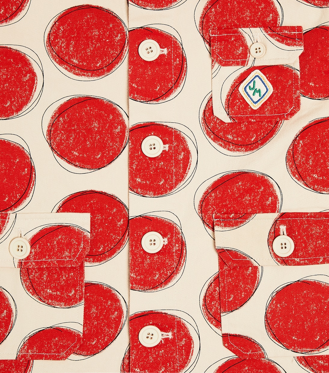 Red Dot cotton jacket | Jellymallow