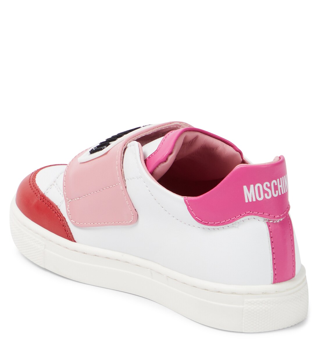 Logo leather sneakers | Moschino Kids
