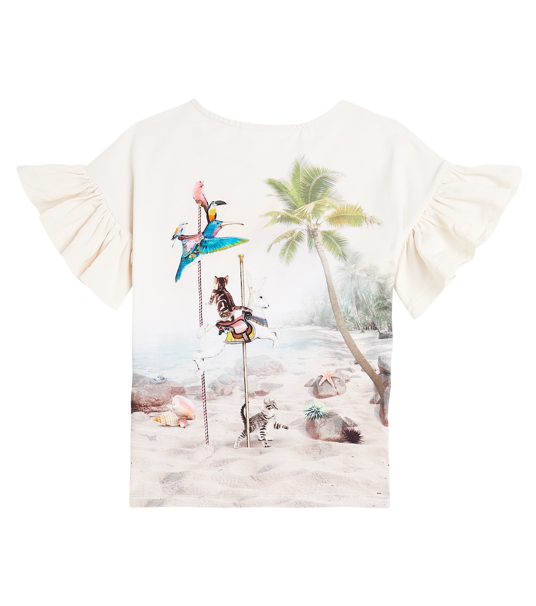 Rayah printed cotton-blend top | Molo