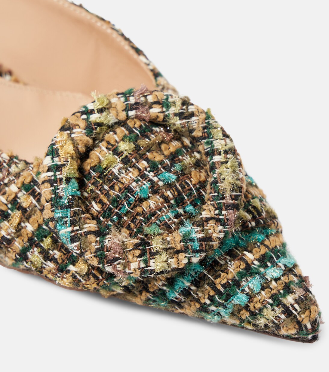 Mules Portofino 55 aus Bouclé | Gianvito Rossi