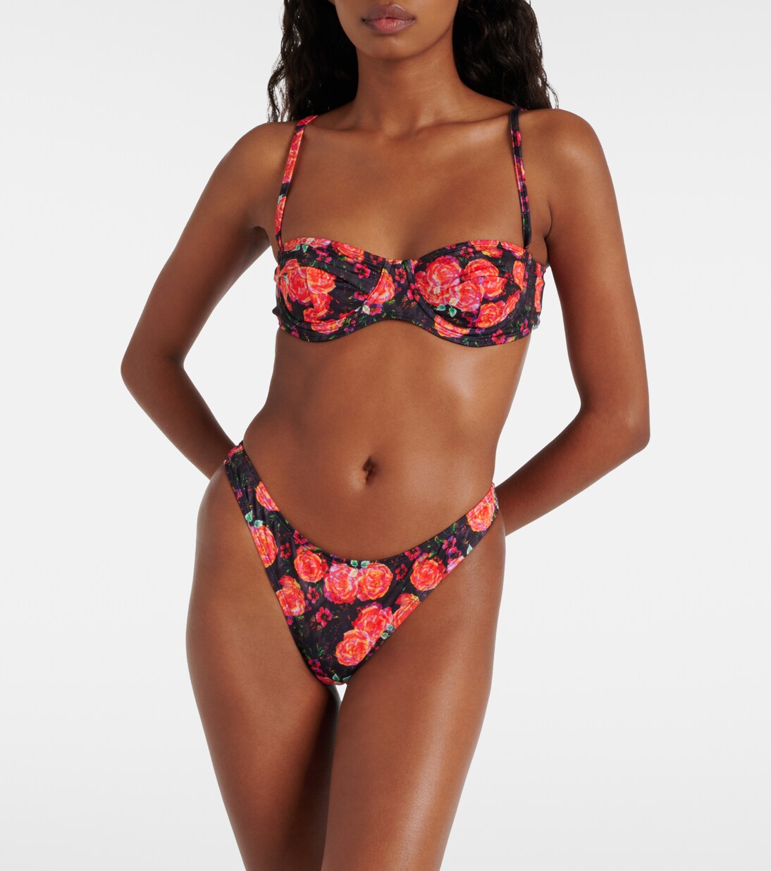 Culotte de bikini Lenny à fleurs | Bananhot