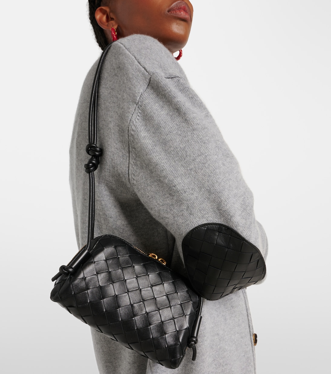 Pochette Concert Mini en cuir Intrecciato  | Bottega Veneta