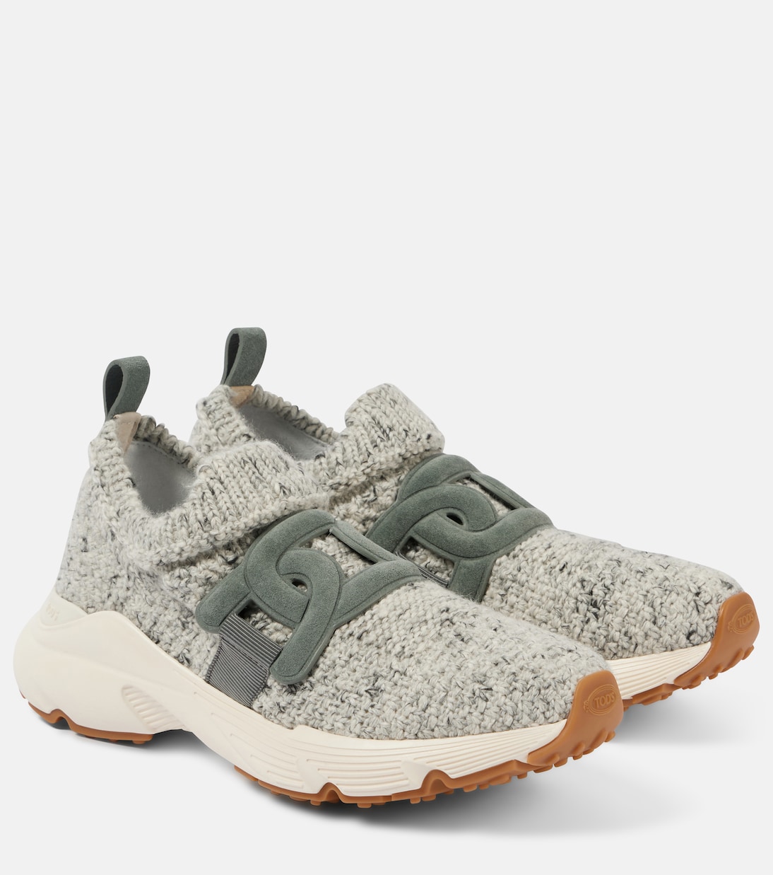 Sneakers Kate aus Strick mit Veloursleder | Tod's