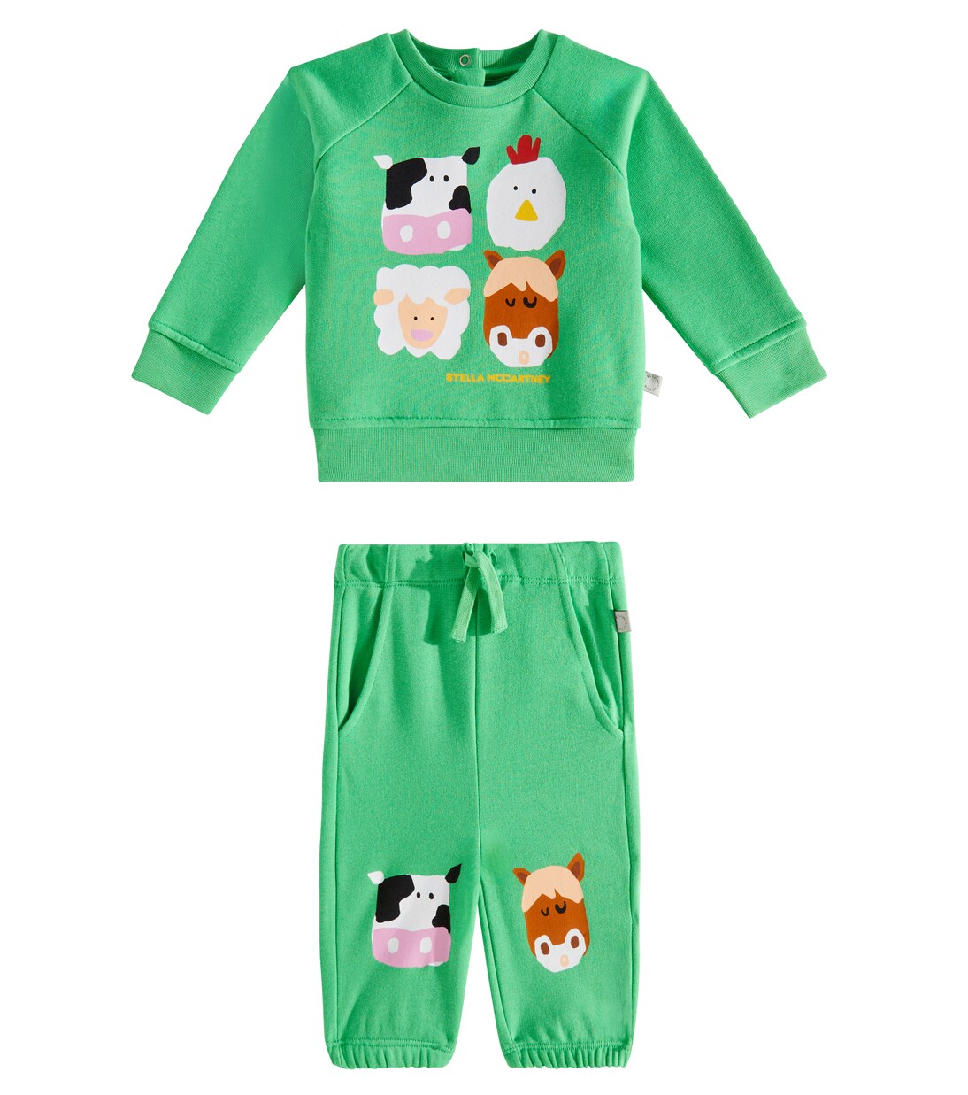 Baby cotton sweatshirt and sweatpants set | Stella McCartney Kids