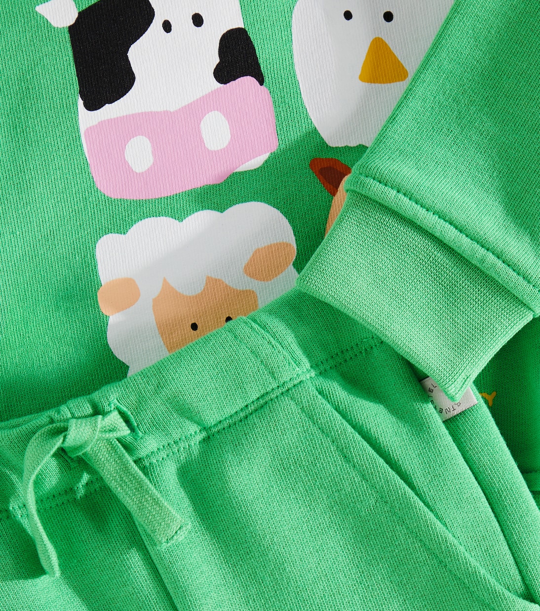 Baby cotton sweatshirt and sweatpants set | Stella McCartney Kids